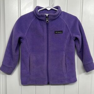Columbia Purple Puffer Jacket Full Zip Warm